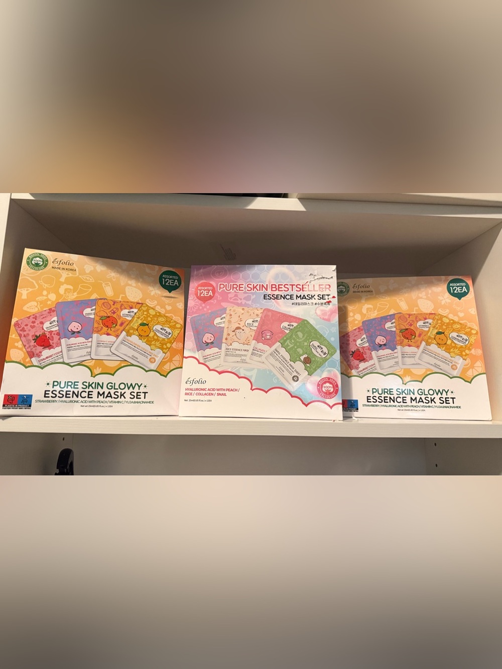 Pure Skin Bestseller Essence Mask Set - Assorted Pastel Masks (12EA)